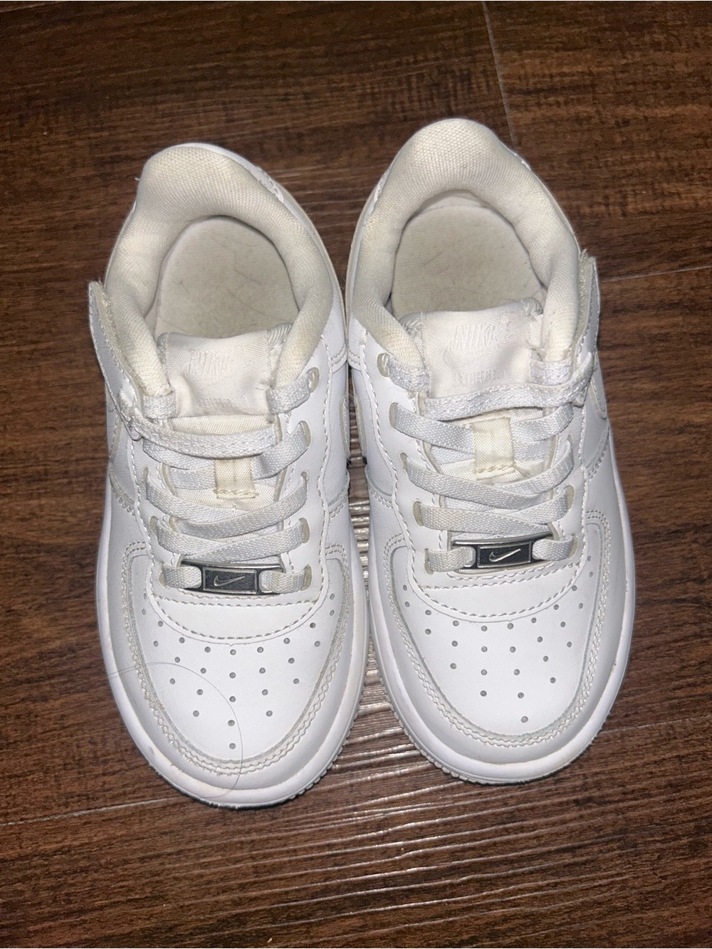 Nike Kids White Low-Top Lace-Up Sneakers